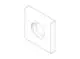 DORNBRACHT-Rosette-ERSATZTEILE-092787013-55-x-55-x-9-x-D-25-2-mm-Chrom-092787013-00 gallery number 1